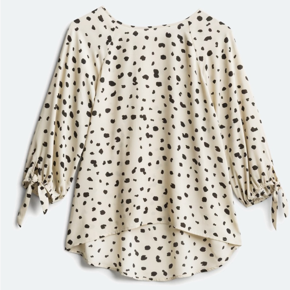Papermoon- Cream and Black Animal Print Blouse